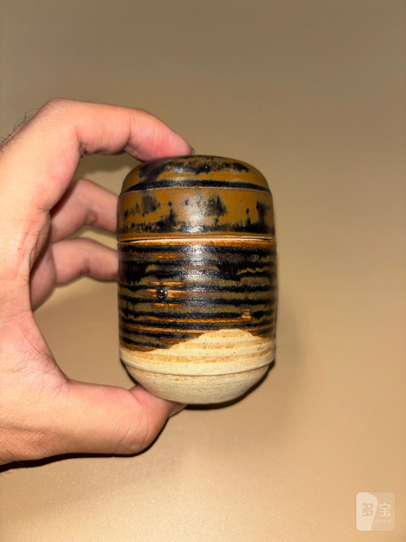 明 黑釉茶叶罐 - 图4